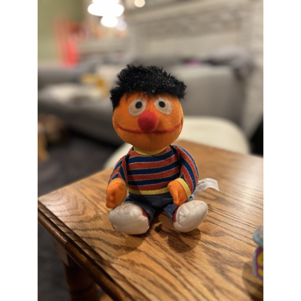 Sesame Street 2003 Vintage Ernie Nanco Toys Plush 7" Y2K